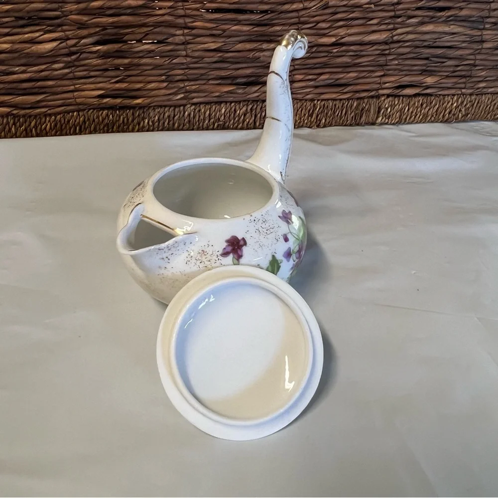Vintage Floral Lefton China Creamer